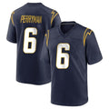 Punc LA.Chargers #6 Denzel Perryman Player Navy Home Game Stitched Jerseys