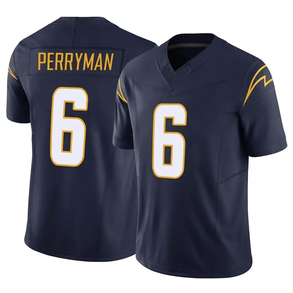Punc LA.Chargers #6 Denzel Perryman Player Navy Limited Vapor F.U.S.E. Home Game Stitched Jerseys