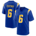 Punc LA.Chargers #6 Denzel Perryman Player Royal Home Game Stitched Jerseys