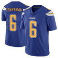 Punc LA.Chargers #6 Denzel Perryman Player Royal Limited Color Rush Vapor Untouchable Home Game Stitched Jerseys