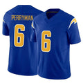 Punc LA.Chargers #6 Denzel Perryman Player Royal Limited Vapor F.U.S.E. Home Game Stitched Jerseys