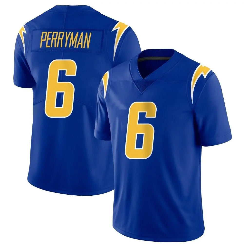 Punc LA.Chargers #6 Denzel Perryman Player Royal Limited Vapor Home Game Stitched Jerseys