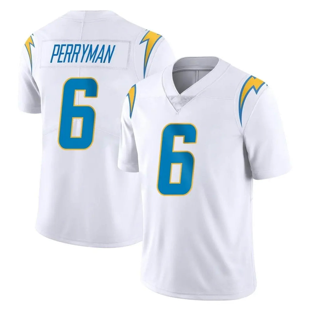 Punc LA.Chargers #6 Denzel Perryman Player White Limited Vapor Untouchable Home Game Stitched Jerseys