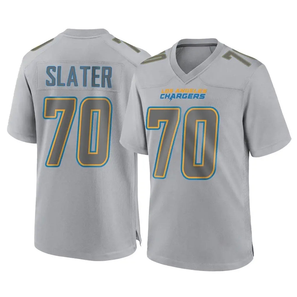 Punc LA.Chargers #70 Rashawn Slater Player Gray Atmosphere Fashion Home Game Stitched Jerseys