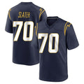 Punc LA.Chargers #70 Rashawn Slater Player Navy Home Game Stitched Jerseys