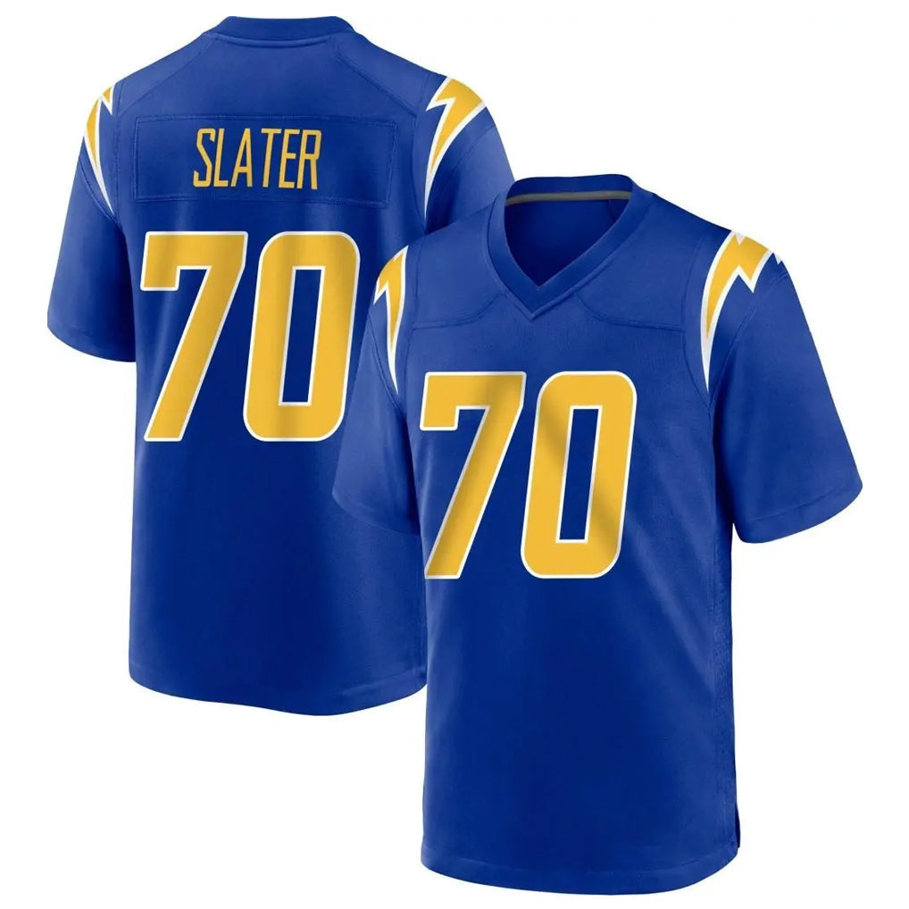Punc LA.Chargers #70 Rashawn Slater Player Royal Home Game Stitched Jerseys
