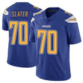 Punc LA.Chargers #70 Rashawn Slater Player Royal Limited Color Rush Vapor Untouchable Home Game Stitched Jerseys