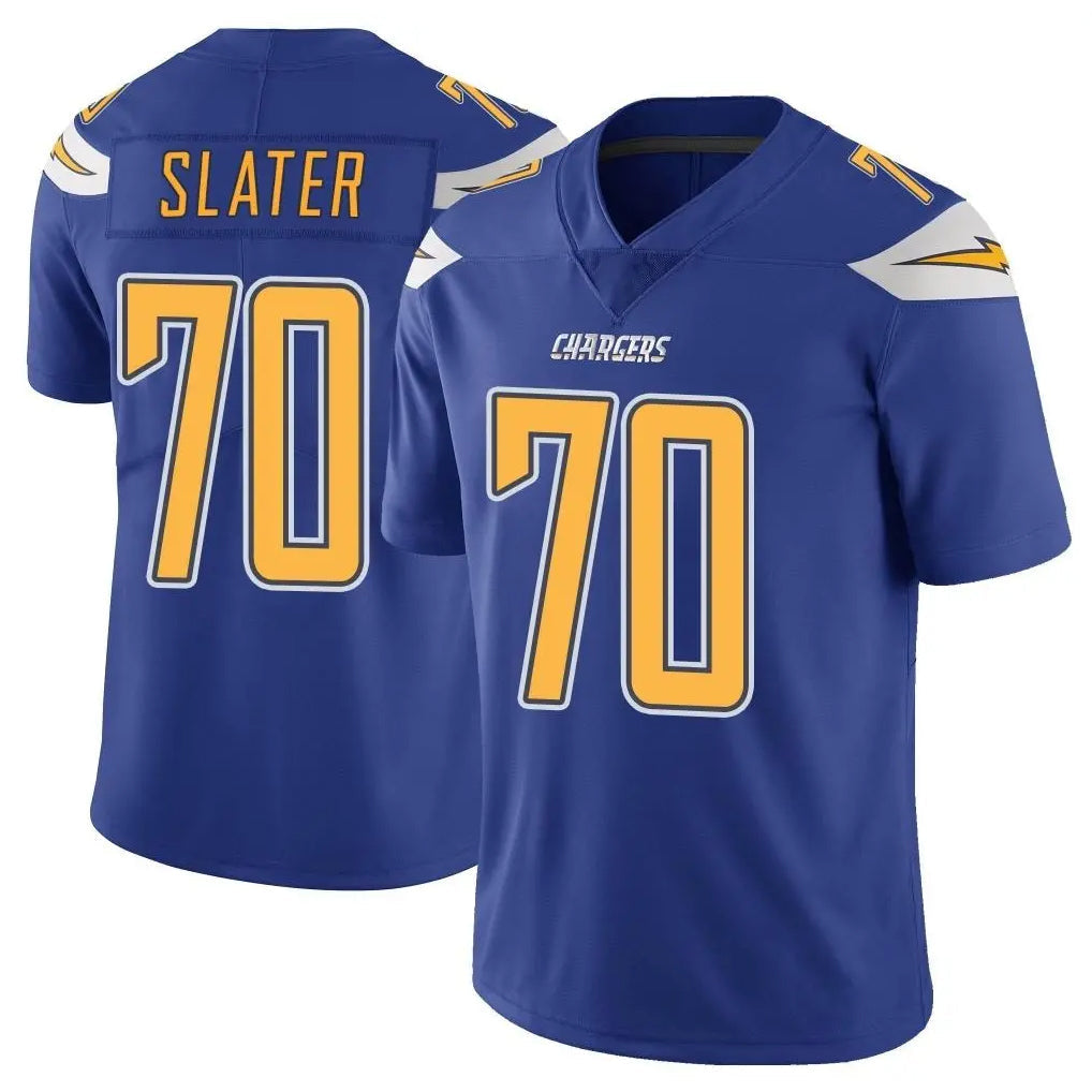 Punc LA.Chargers #70 Rashawn Slater Player Royal Limited Color Rush Vapor Untouchable Home Game Stitched Jerseys