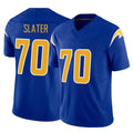 Punc LA.Chargers #70 Rashawn Slater Player Royal Limited Vapor F.U.S.E. Home Game Stitched Jerseys