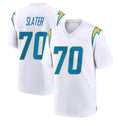 Punc LA.Chargers #70 Rashawn Slater Player White Home Game Stitched Jerseys