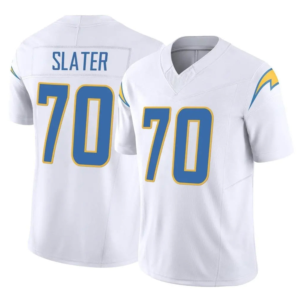 Punc LA.Chargers #70 Rashawn Slater Player White Limited Vapor F.U.S.E. Home Game Stitched Jerseys