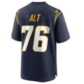 Punc LA.Chargers #76 Joe Alt Navy 2024 Draft First Round Pick Player Game Jersey American Stitched Jerseys
