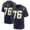 Punc LA.Chargers #76 Joe Alt Navy 2024 Draft First Round Pick Player Game Jersey American Stitched Jersey