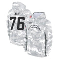 Punc LA.Chargers #76 Joe Alt Player Arctic Camo Salute to Service Hoodies Limited Game Stitched Jerseys
