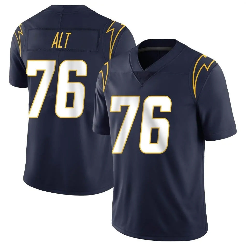 Punc LA.Chargers #76 Joe Alt Player Navy Limited Vapor Untouchable Home Game Stitched Jerseys