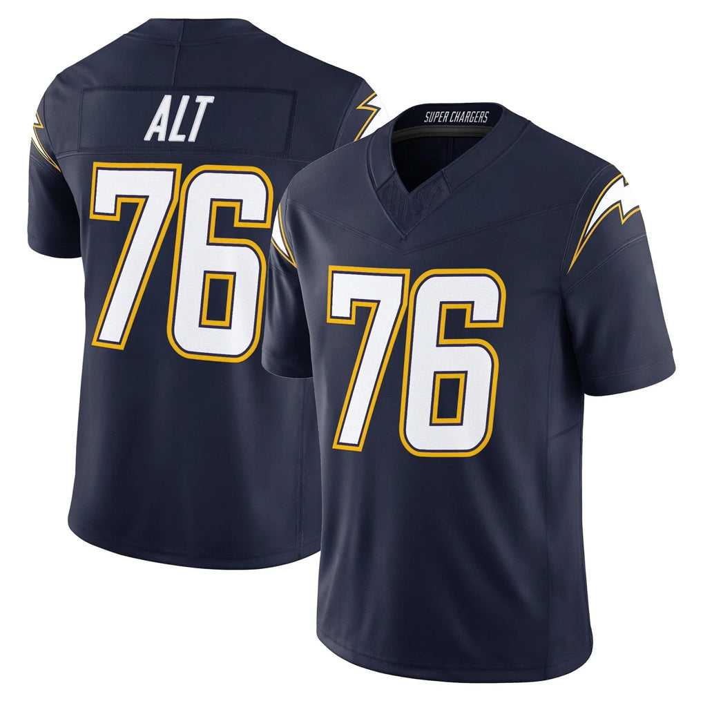 Punc LA.Chargers #76 Joe Alt Player Navy Vapor F.U.S.E. Limited Home Game Stitched Jerseys