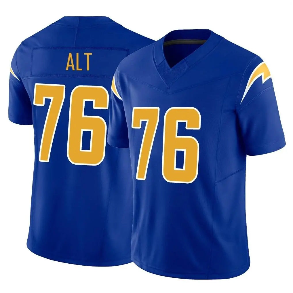 Punc LA.Chargers #76 Joe Alt Player Royal Limited Vapor F.U.S.E. Home Game Stitched Jerseys