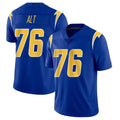 Punc LA.Chargers #76 Joe Alt Player Royal Limited Vapor Home Game Stitched Jerseys