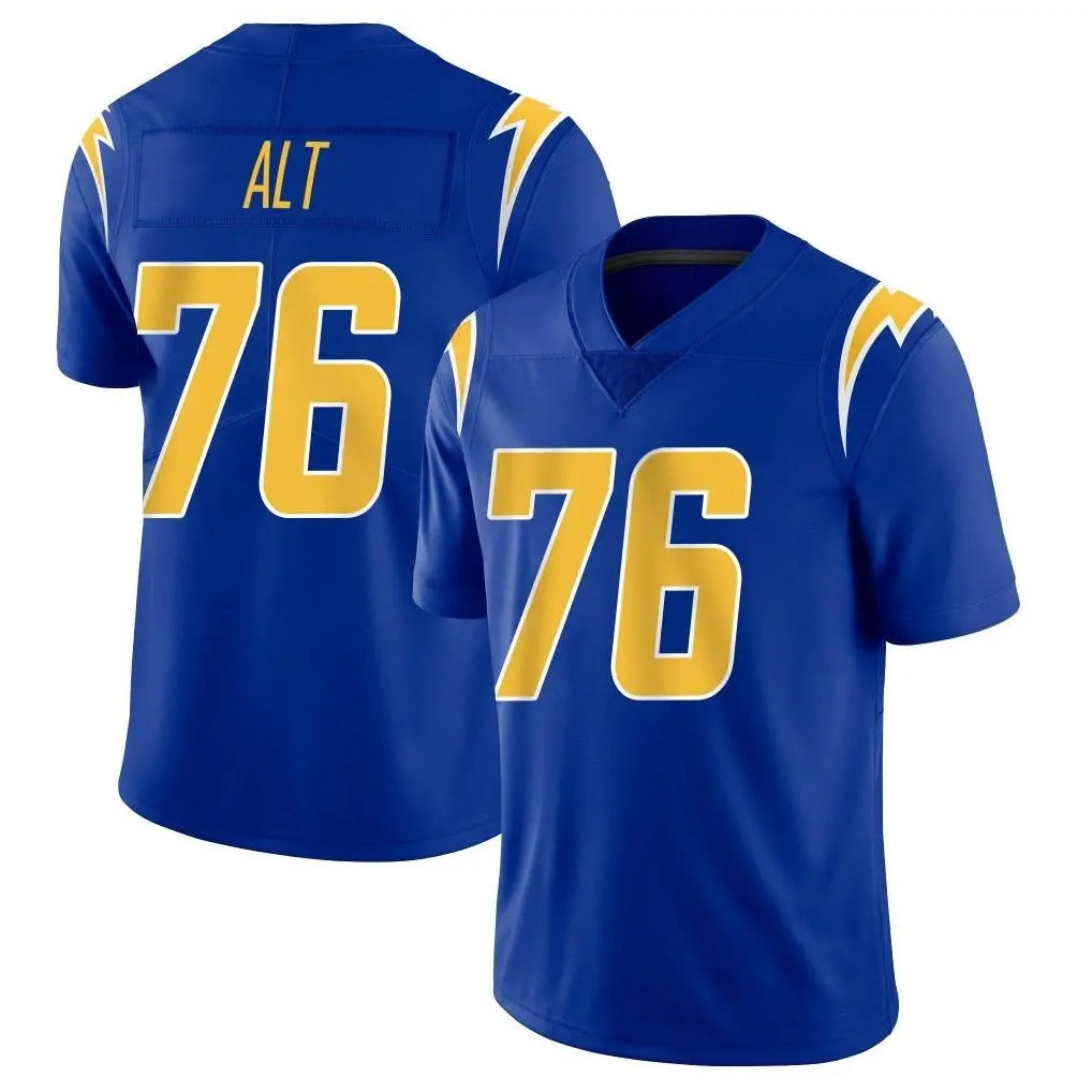 Punc LA.Chargers #76 Joe Alt Player Royal Limited Vapor Home Game Stitched Jerseys