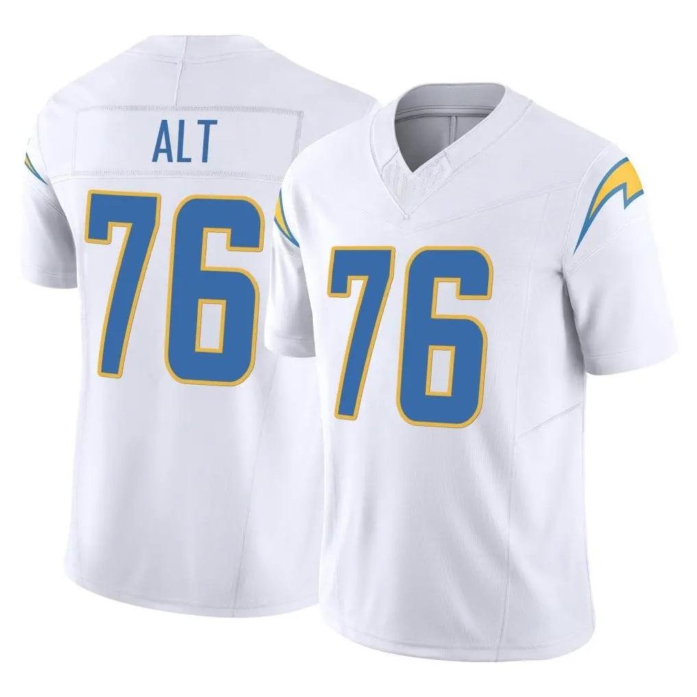 Punc LA.Chargers #76 Joe Alt Player White Limited Vapor F.U.S.E. Home Game Stitched Jerseys