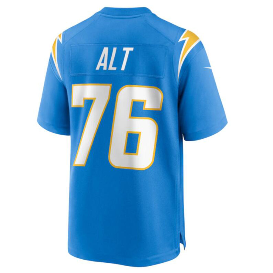 Punc LA.Chargers #76 Joe Alt Powder Blue 2024 Draft First Round Pick Player Game Jersey Stitched Jerseys
