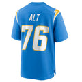 Punc LA.Chargers #76 Joe Alt Powder Blue 2024 Draft First Round Pick Player Game Jersey Stitched Jerseys