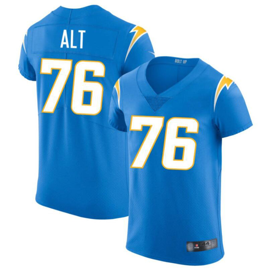 Punc LA.Chargers #76 Joe Alt Powder Blue Vapor Elite Player Jersey American Stitched Jersey