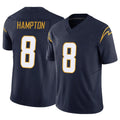 Punc LA.Chargers #8 Omarion Hampton Player Navy Limited Vapor F.U.S.E. Home Game Stitched Jerseys