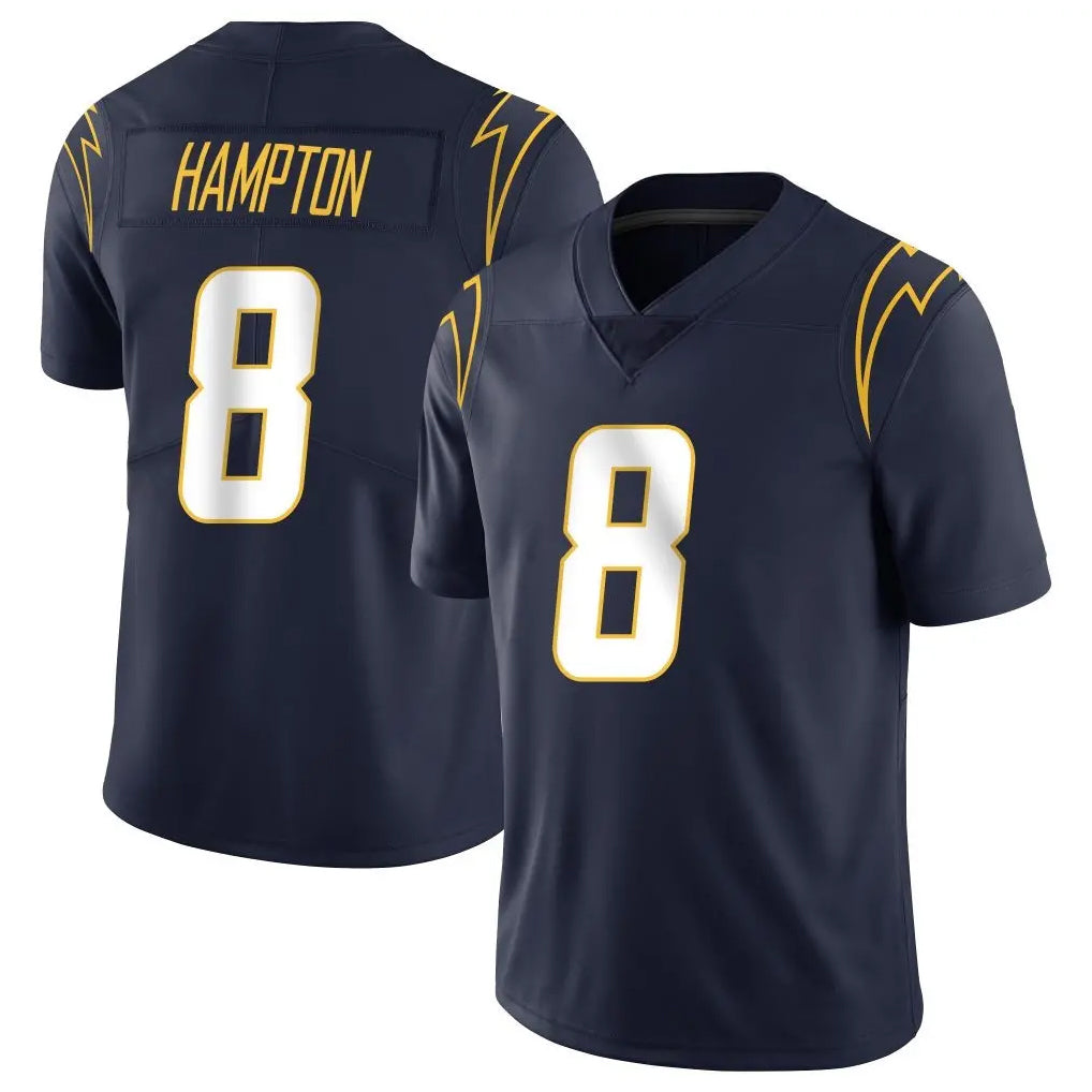 Punc LA.Chargers #8 Omarion Hampton Player Navy Limited Vapor Untouchable Home Game Stitched Jerseys