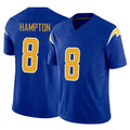 Punc LA.Chargers #8 Omarion Hampton Player Royal Limited Vapor F.U.S.E. Home Game Stitched Jerseys