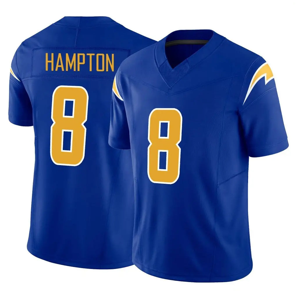 Punc LA.Chargers #8 Omarion Hampton Player Royal Limited Vapor F.U.S.E. Home Game Stitched Jerseys