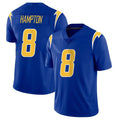 Punc LA.Chargers #8 Omarion Hampton Player Royal Limited Vapor Home Game Stitched Jerseys