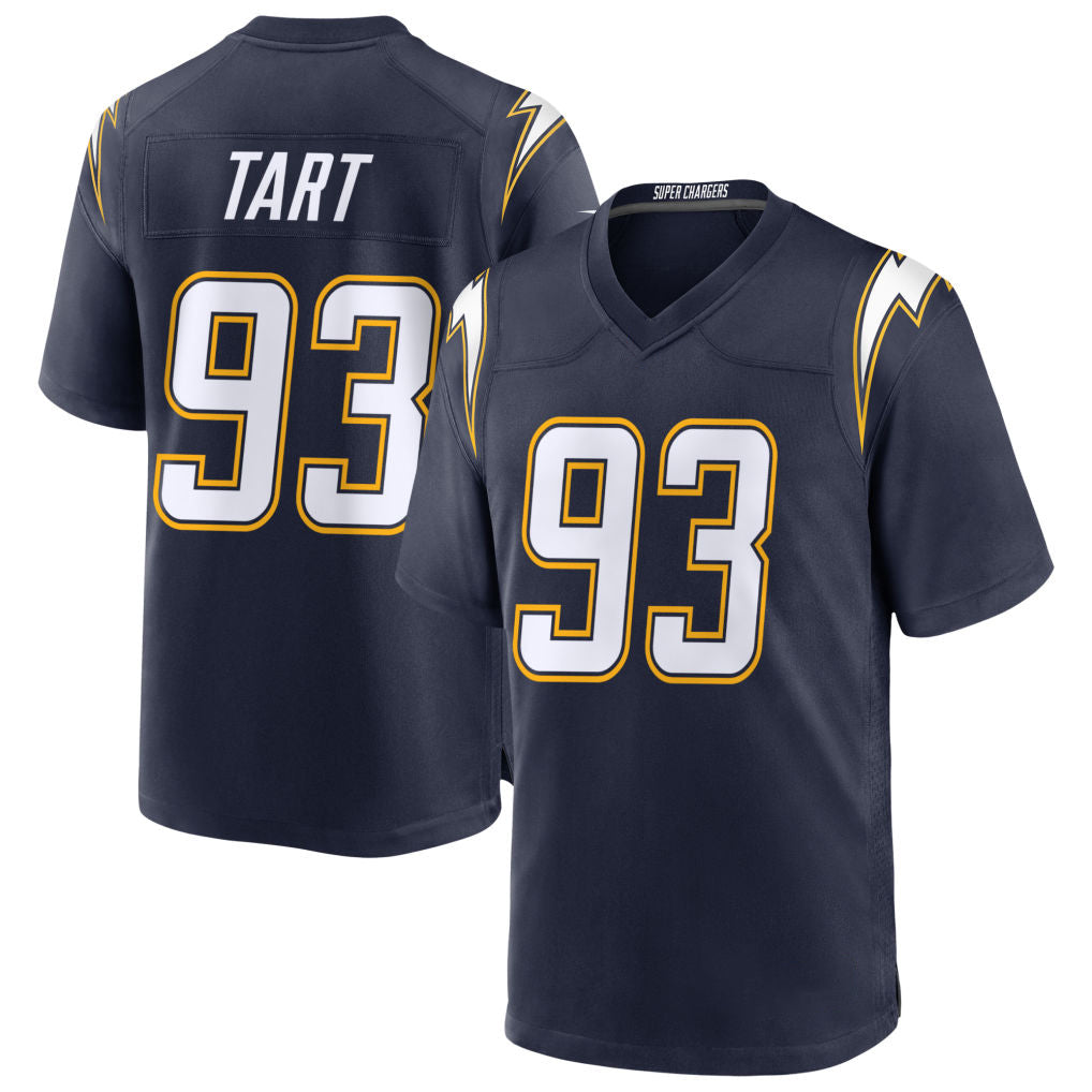 Punc LA.Chargers #93 Teair Tart Player Navy Alternate Home Game Stitched Jerseys