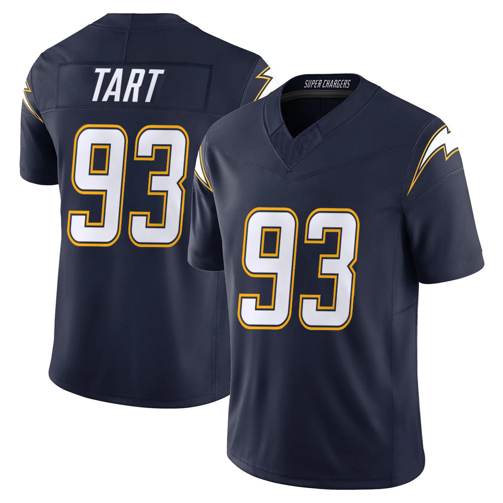 Punc LA.Chargers #93 Teair Tart Player Navy Vapor F.U.S.E. Limited Home Game Stitched Jerseys