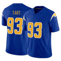 Punc LA.Chargers #93 Teair Tart Player Royal Limited Vapor F.U.S.E. Home Game Stitched Jerseys