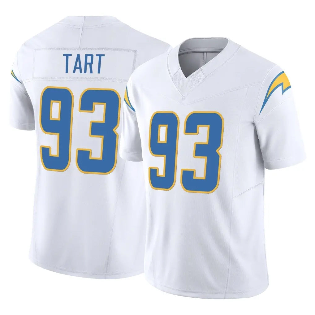 Punc LA.Chargers #93 Teair Tart Player White Limited Vapor F.U.S.E. Home Game Stitched Jerseys