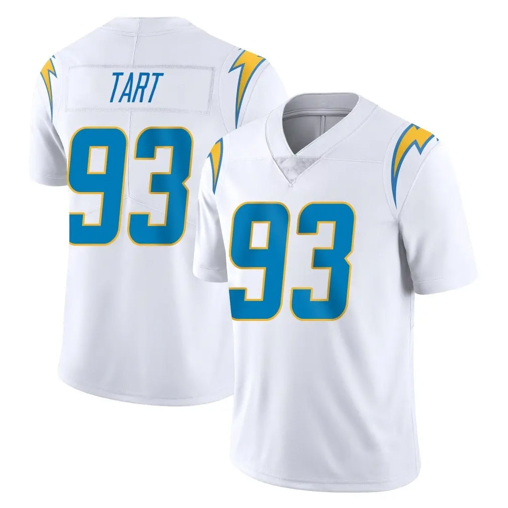 Punc LA.Chargers #93 Teair Tart Player White Limited Vapor Untouchable Home Game Stitched Jerseys