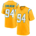 Punc LA.Chargers #94 Dalvin Tomlinson Player Gold Home Game Stitched Jerseys