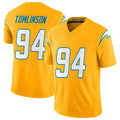 Punc LA.Chargers #94 Dalvin Tomlinson Player Gold Limited Vapor F.U.S.E. Home Game Stitched Jerseys