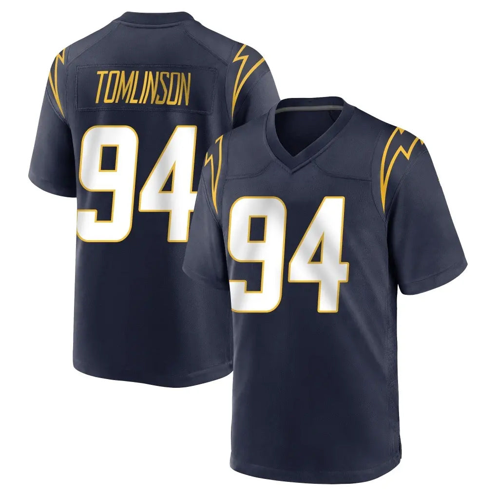 Punc LA.Chargers #94 Dalvin Tomlinson Player Navy Home Game Stitched Jerseys