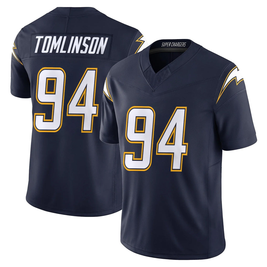 Punc LA.Chargers #94 Dalvin Tomlinson Player Navy Vapor F.U.S.E. Limited Home Game Stitched Jerseys