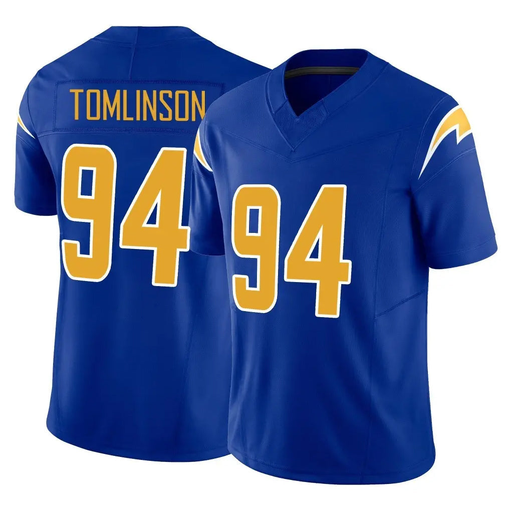 Punc LA.Chargers #94 Dalvin Tomlinson Player Royal Limited Vapor F.U.S.E. Home Game Stitched Jerseys