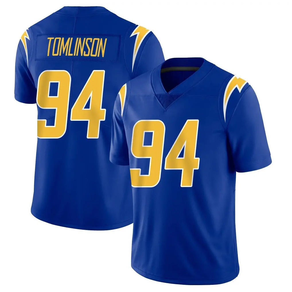 Punc LA.Chargers #94 Dalvin Tomlinson Player Royal Limited Vapor Home Game Stitched Jerseys