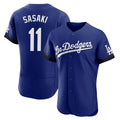 Punc LA.Dodgers #11 Roki Sasaki Player Royal City Connect Elite Home Stitched Jerseys