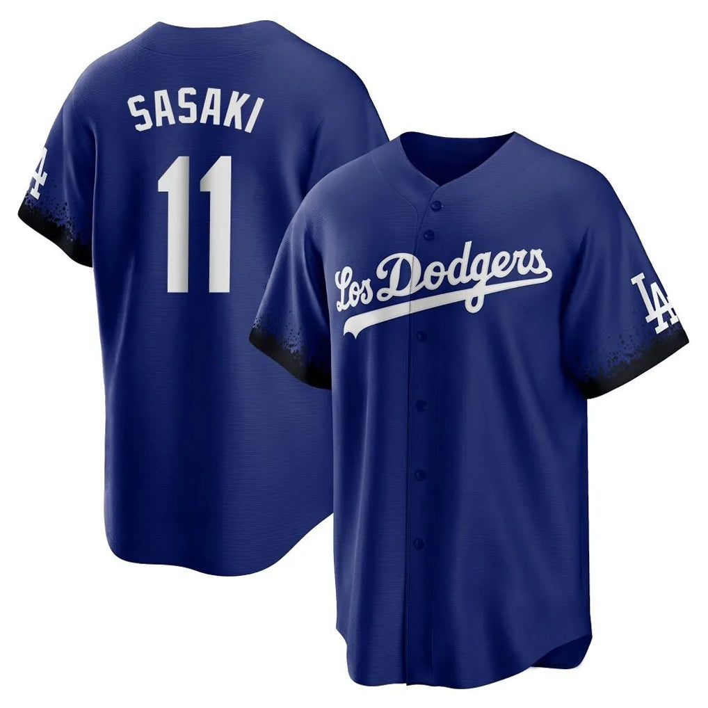 Punc LA.Dodgers #11 Roki Sasaki Player Royal City Connect Home Game Stitched Jerseys