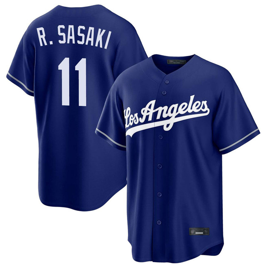 Punc LA.Dodgers #11 Roki Sasaki Player Royal Game Stitched Jerseys