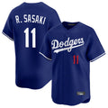 Punc LA.Dodgers #11 Roki Sasaki Player Royal Limited Home Stitched Jerseys
