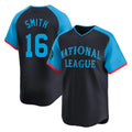 Punc LA.Dodgers #16 Will Smith Player Black National League All-Star Limited Home Stitched Jerseys