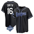 Punc LA.Dodgers #16 Will Smith Player Black World Series Meet Carbon Limited Home Stitched Jerseys