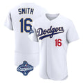 Punc LA.Dodgers #16 Will Smith Player Gold White World Series Meet 2026 Collection Stadium Limited Elite Stitched Jerseys